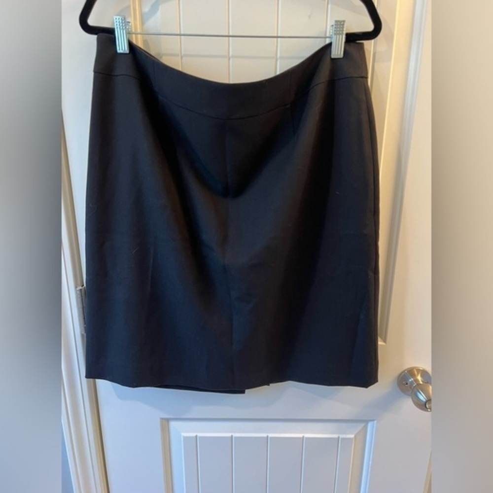 Alex Marie Silvia Twill Woven Pencil Skirt Black 99ALM423 Size 16 NWT‎